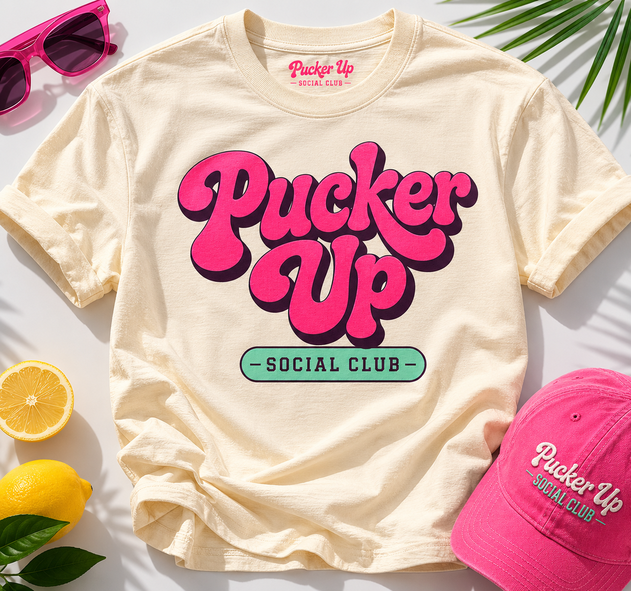 Pucker Up Social Club Tee